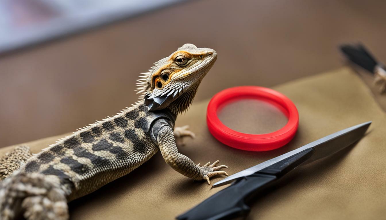 Bearded dragon nail trimming guide